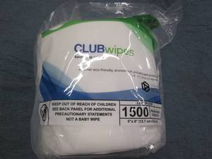 1500 Lemon scent sanitizing wipes...