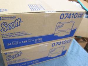 2 3000 Count Scott toilet seat line...