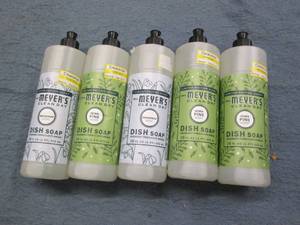 Assorted Mrs Meyers clean day dish ...