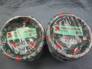 6 20 Count paper bowls...