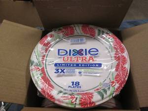 8 18 Packs of Dixie large plates...