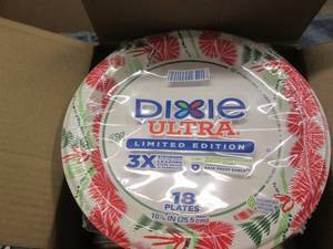 8 18 Packs of Dixie large plates...