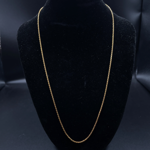 Classic Brightly Polished Rope Chain Necklace in 14k Yellow Gold VIDEO