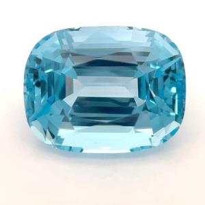24.89 Carats Natural Swiss Blue Topaz (Emerald Cut) Retail $1,245 VIDEO