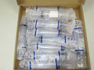 10pcs 60ml Plastic Syringe for Liquid Measuring Syringes Without Needle with Cap, Clear