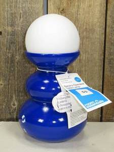 Mini Plastic Table Lamp with Glass Orb Blue- Room Essentials