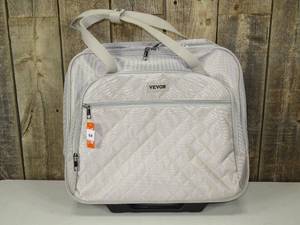 VEVOR Rolling laptop bag, Wheeled Briefcase, Roller Computer Tote Bag, Tan