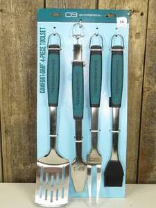 Charbroil 4pc Comfort Grip Tool Heat-Resistant Grill Cookware Set