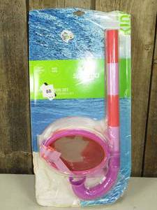 Speedo Kids Porto Snorkel Mask Set - PurpleCoral Ages 3-8, Swim Gear