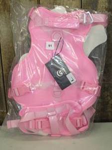 Arblina Escape-proof Dog Harness, Handle & Front Clip, Pink, Large