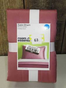 Standard Satin Quilt Sham Rose Pink - Room Essentials