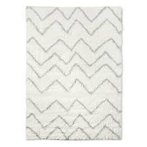 Chevron Area Kids Rug Cream 48in x 66in - Pillowfort