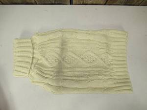 KYEESE - WhiteCream Dog Sweater Large