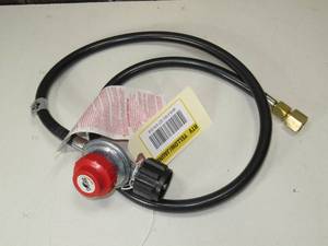 4 ft. 0 PSI to 20 PSI High Pressure Propane Regulator and Steel Braided Hose