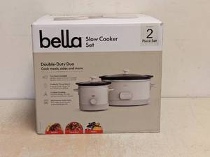 BELLA SLOW COOKER 2 PIECE SET