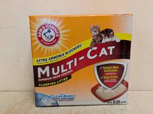 NEW ARM & HAMMER EXTRA AMMONIA BLOCKER MULTI CAT CLUMPING LITTER
