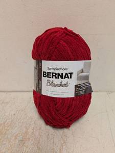 NEW YARNSPIRATIONS BERNAT BLANKET RED