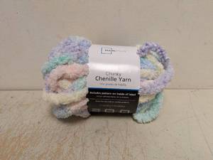 NEW MAINSTAYS CHUNKY CHENILLE YARN MULTICOLOR