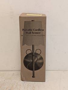 NEW PORTABLE CORDLESS WALL SCONCE