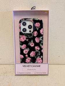 NEW VELVET CAVIAR PHONE CASE FOR IPHONE 16 PRO FLORAL