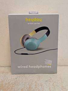 NEW HAYDAY ARTIST SERIES WIRED HEADPHONES TEALYELLOW