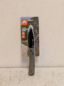 NEW OZARK TRAIL 7.5 FOLDING KNIFE GREEN