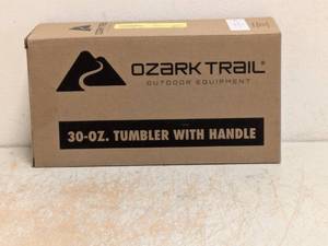NEW OZARK TRAIL 30OZ. TUMBLER WITH HANDLE PURPLE
