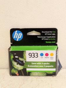 NEW HP 933 PRINTER INK 3PK