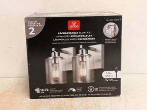 GLOBE RECHARGEABLE SCONCES 2PK