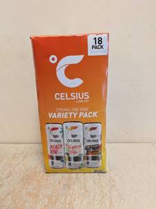 NEW CELSIUS SPARKLING VIBE VARIETY PACK 18CT