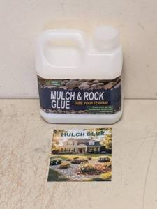 NEW MULCH AND ROCK GLUE