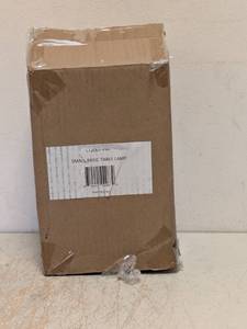 NEW SMALL BASE TABLE LAMP PURPLE