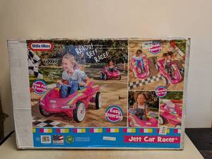 NEW LITTLE TIKES JETT CAR RACER PINK