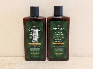 (2) NEW CREMO LIMITED RELEASE SPICED WOODS BODY WASH