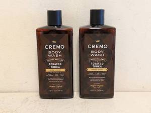 (2) NEW CREMO LIMITED RELEASE TOBACCO TONKA BODY WASH