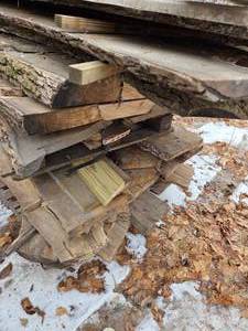 24- Live Edge Ash & Box Elder Slab Wood