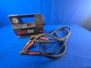 Portable 275 PSI Air Compressor and Pair of Heavy Duty Jumper Cables