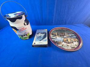 Assorted Collectables Elvis Movie, Serving Tray, Storage Container