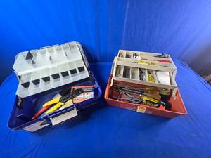 (2) Tackle Boxes with Misc.Tools
