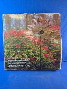 Solar Wind Spinner Garden Decor