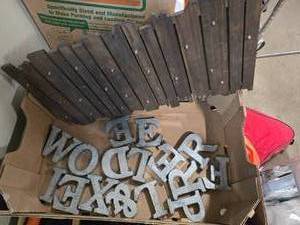 Light up Wood Fence and Assorted Letters