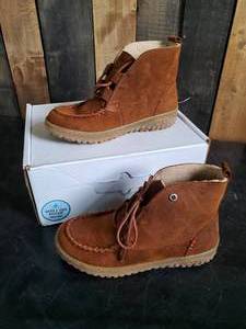 New Minnetonka Moccasin Unisex Tealey Brown Size 7