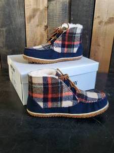 New Minnetonka Moccasin Unisex Torrey Dark Navy Size 6m