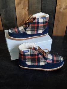 New Minnetonka Moccasin Unisex Torrey Dark Navy Size 11m