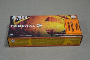 20 Federal Fusion .45-70 Govt 300 Gr Bonded SP Ammo