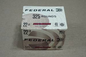 325 Federal Automatch .22 LR 40 Gr Solid Ammo