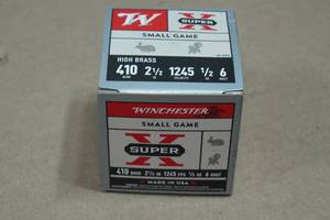 25 Winchester Super-X .410 Bore 2-12 6 Shot Shotshells
