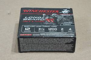 10 Winchester Long Beard XR 12 Gauge 3-12 4 Shot Turkey Shotshells