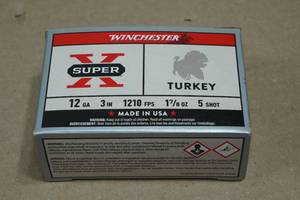 10 Winchester Super-X 12 Gauge 3 Magnum 5 Shot Turkey Shotshells