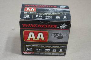 25 Winchester AA 12 Gauge 2-34 8 Shot Shotshells